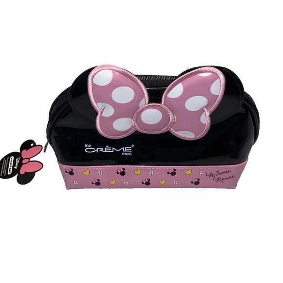 MINNIE MOUSE Makeup Cosmetic Bag & 3D Teddy Headyband DISNEY THE CREME SHOP NWT - Picture 2 of 6